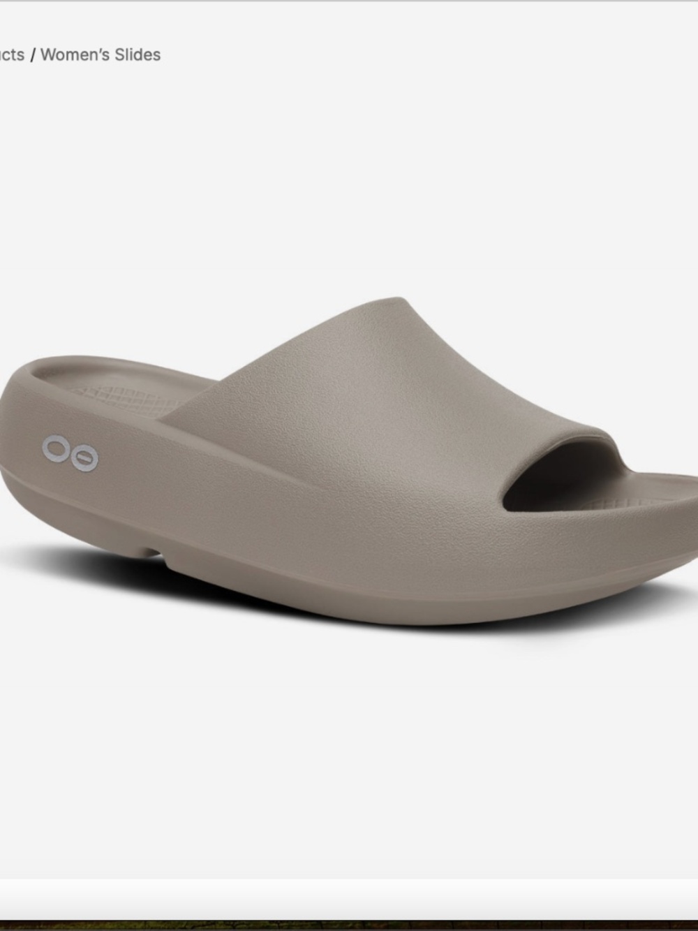 OOFOS OOahh Plus Unisex Slide Sandal - Driftwood - W11/M9 - NWT